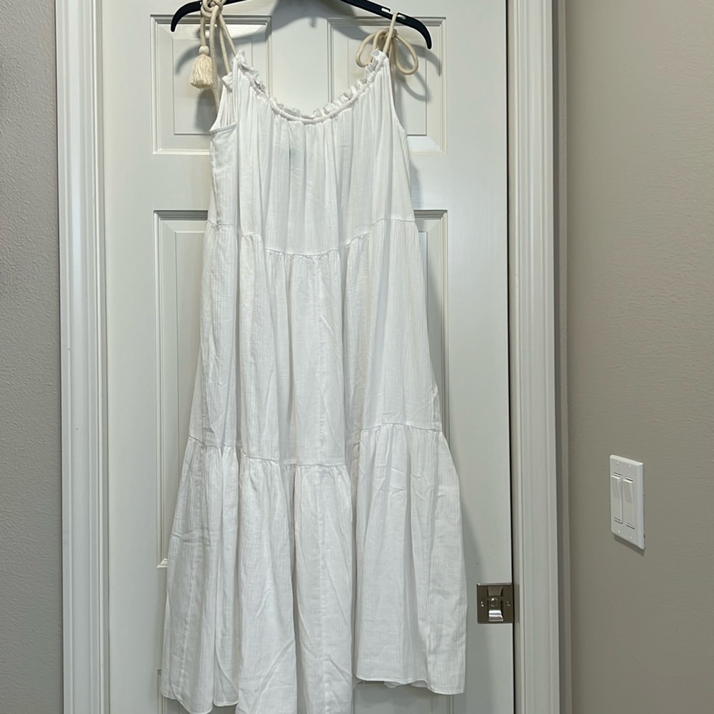 NWT Jcrew white  sundress/ coverup.
